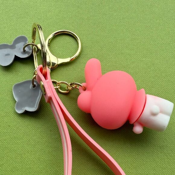 My Melody Pink Strap Keychain with Charms & Wristlet – Sanrio Kawaii Cute Gift - Picture 15 of 17